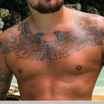 Sam Gowland's chest tattoos
