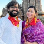 Archita Sahu with husband Sabyasachi Mishra