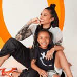 Alesha Dixon with her daughter Azura Sienna Ononye