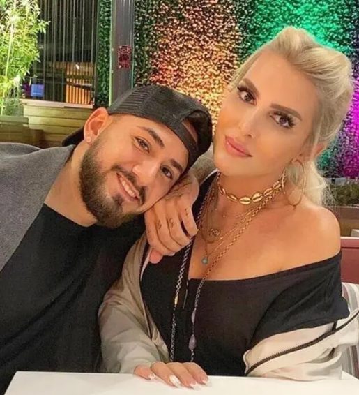 Gökhan Çıra with his ex-girlfriend Selin Ciğerci