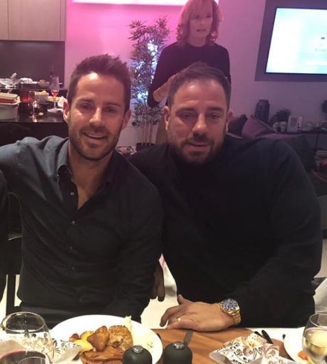 Jamie Redknapp with his brother Mark Redknapp