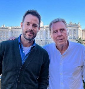 Jamie Redknapp with his father Harry Redknapp