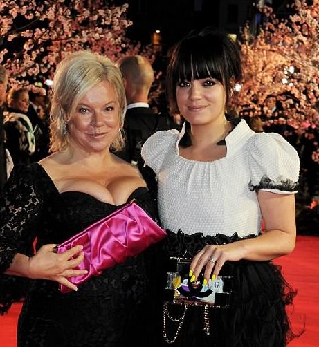 Lily Allen with her mother Alison Owen