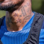 Wilfried Zaha's neck tattoos
