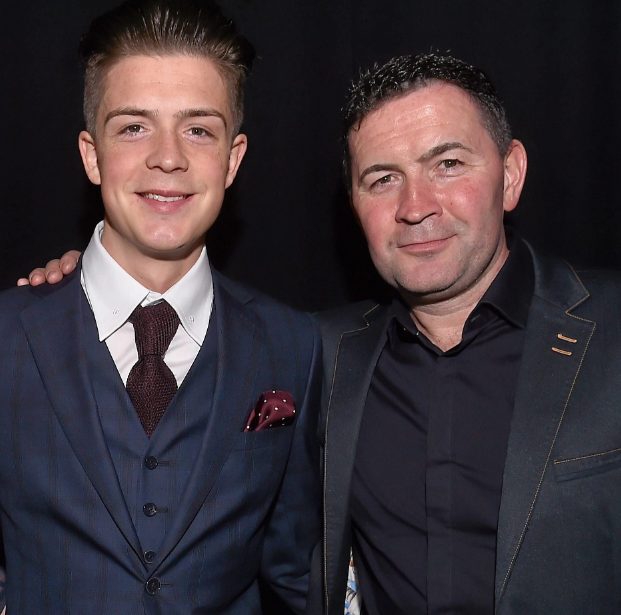 Jack Grealish with his father Kevin Grealish