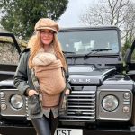 Millie Mackintosh with her Range Rover car