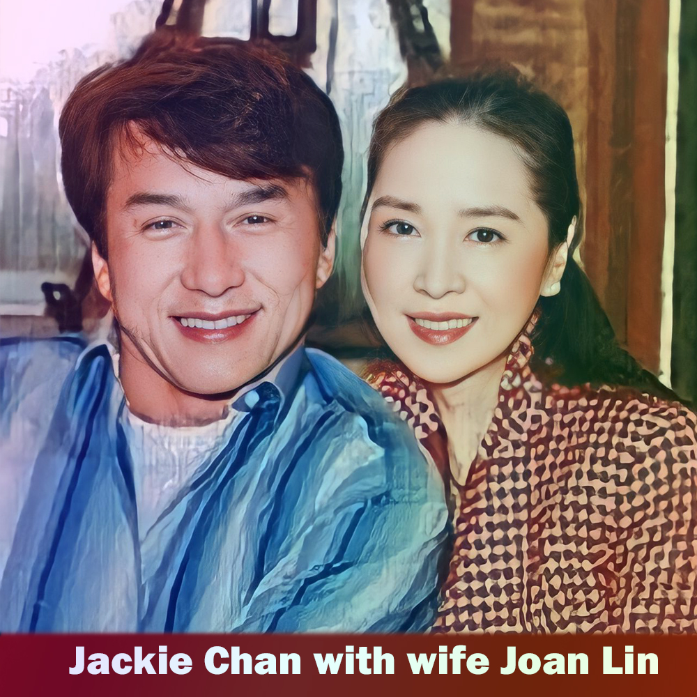 Jackie Chan with his wife Joan Lin