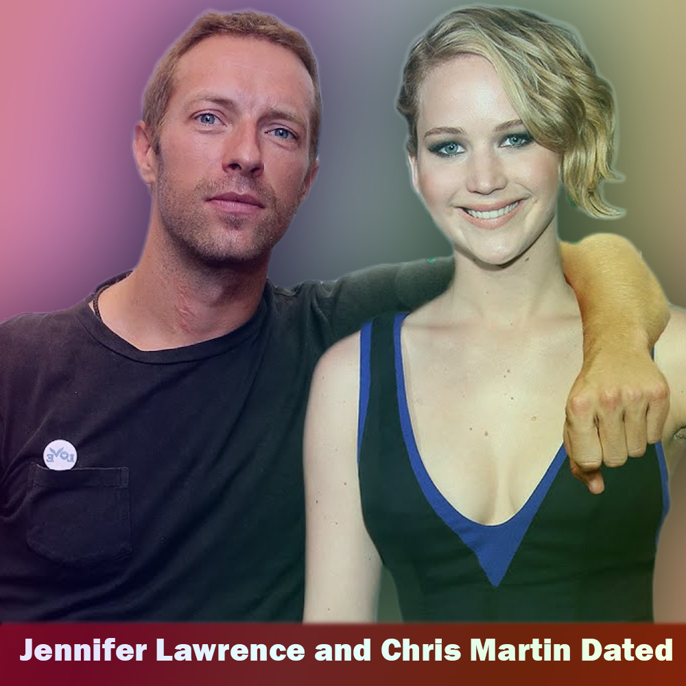 Jennifer Lawrence with ex-boyfriend Chris Martin