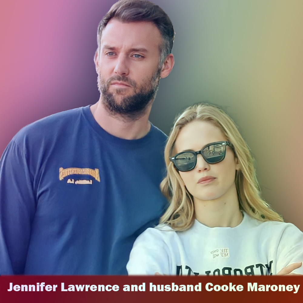 Jennifer Lawrence with husband Cooke Maroney