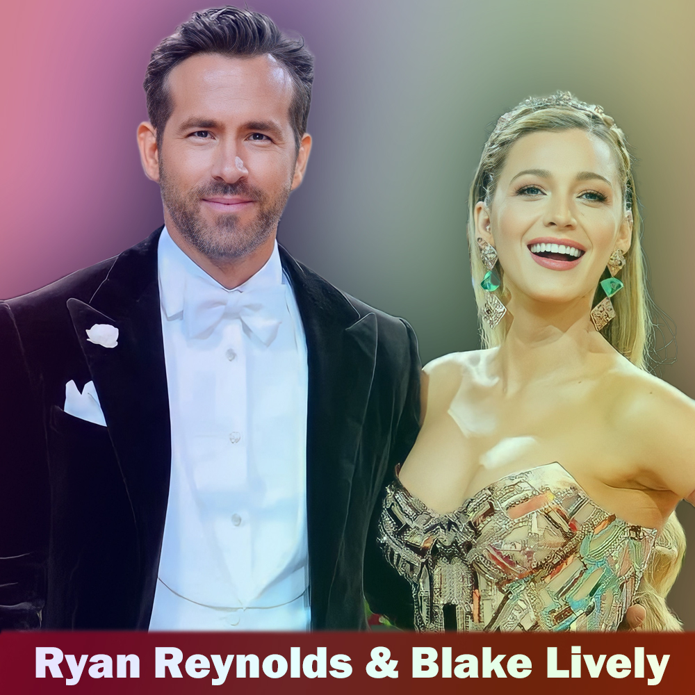 Ryan Reynolds with his wife Blake Lively