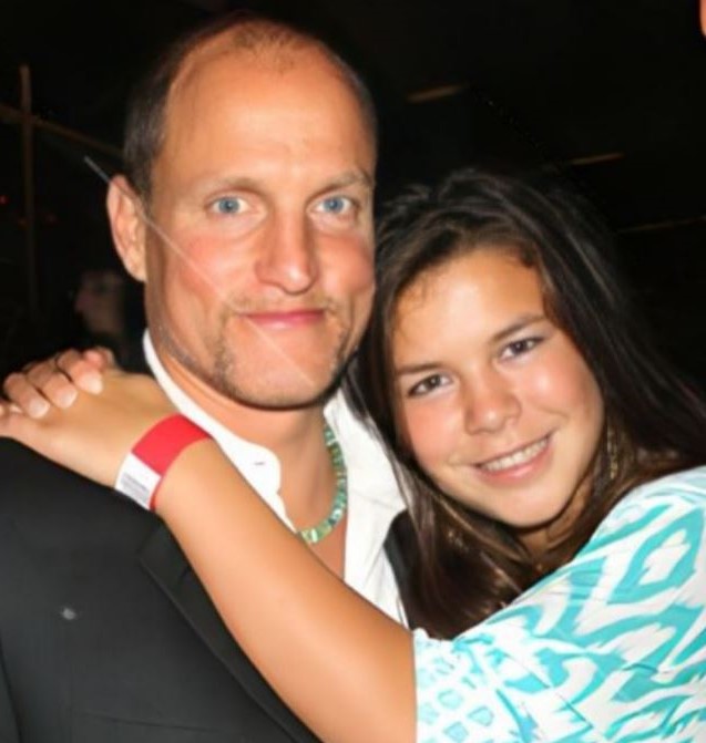 Woody Harrelson with daughter Deni Montana Harrelson