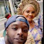 Adebayo Akinfenwa with his mother