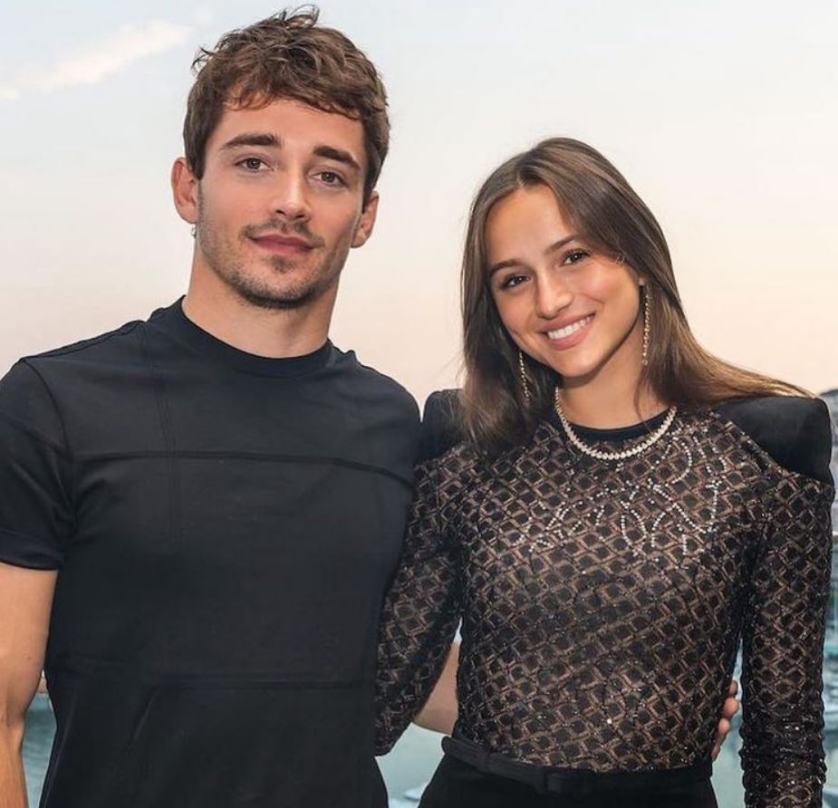 Charles Leclerc with ex-girlfriend Charlotte Siné