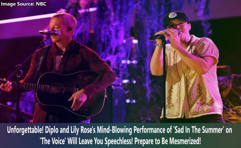 Diplo and Lily Rose Mesmerize Audience with Electrifying Performance of Sad In The Summer on The Voice Season Finale