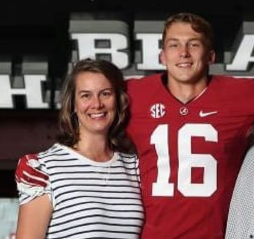 Drew Sanders with his mother Shelly Sanders