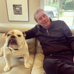 Harry Redknapp with his pet dog