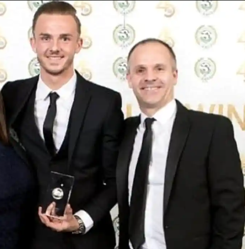 James Maddison with his father Gary Maddison