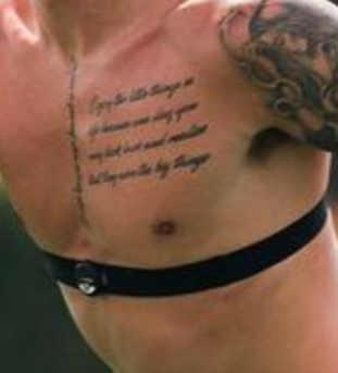 James Maddison's chest tattoos