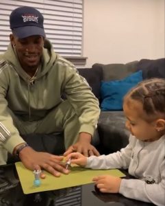 Jimmy Butler with daughter Rylee Butler