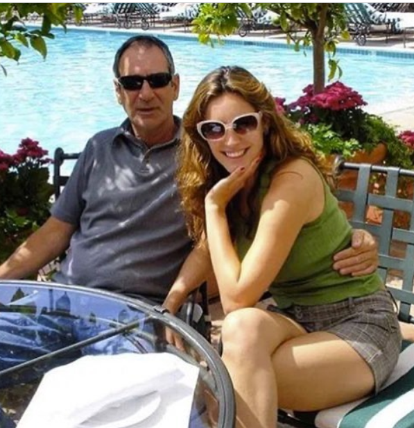Kelly Brook with her father Kenneth Parsons