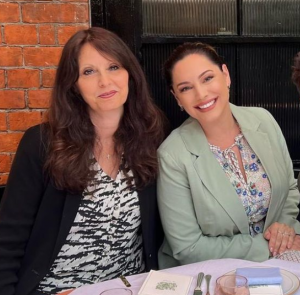 Kelly Brook with her mother Sandra Parsons