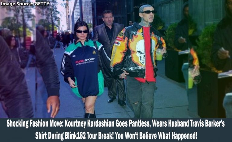 Kourtney Kardashian Turns Heads in Pantless Outfit, Wearing Husband Travis Barker's Shirt During Break from Blink182 Tour