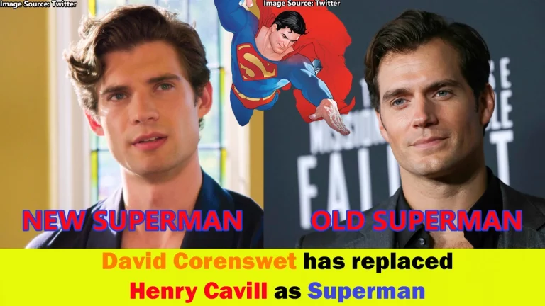 David Corenswet has replaced Henry Cavill as Superman