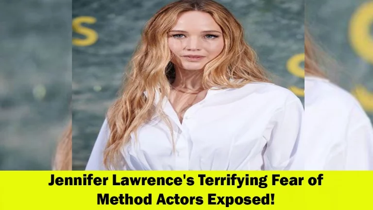 Jennifer Lawrence Reveals Her Fear of Method Actors