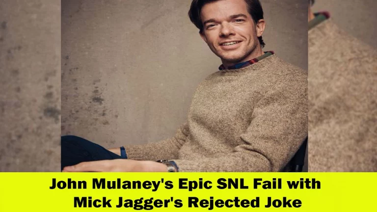 John Mulaney’s Unforgettable SNL Bomb: Mick Jagger’s Rejected Joke