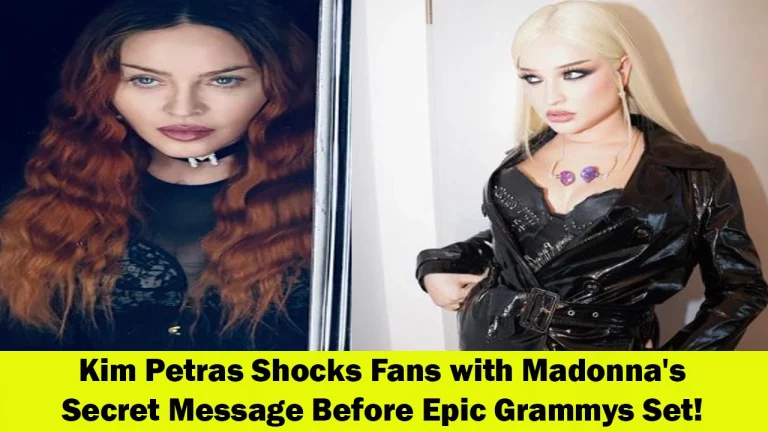 Kim Petras Reveals Madonna's Secret Message Before Historic Grammys Set