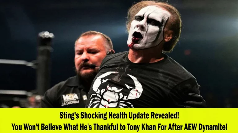 Sting's Health Update and Thankfulness to Tony Khan after AEW Dynamite