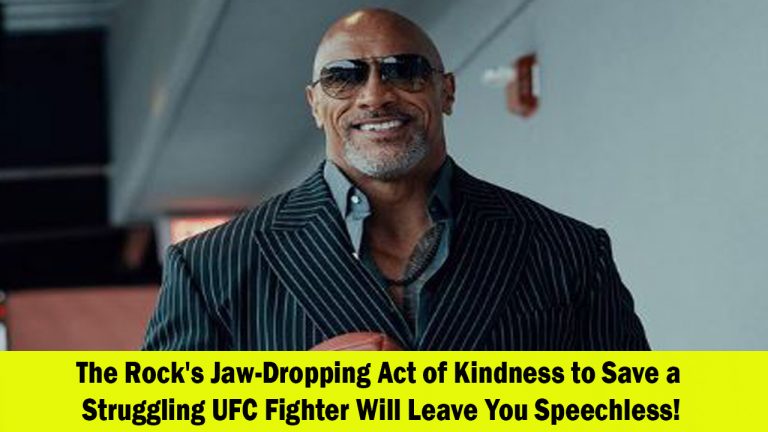 The Rock Steps Up to Help Struggling UFC Fighter
