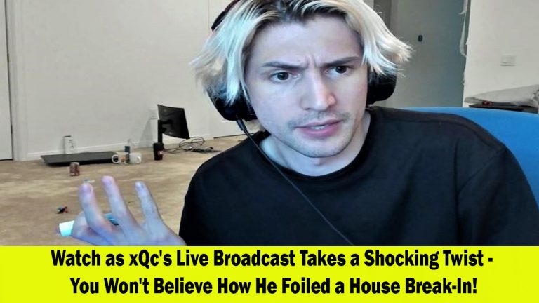 xQc's Adventurous Broadcast Foiling a House Break-In