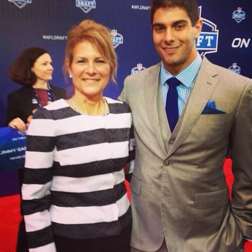 Denise with son Jimmy Garoppolo