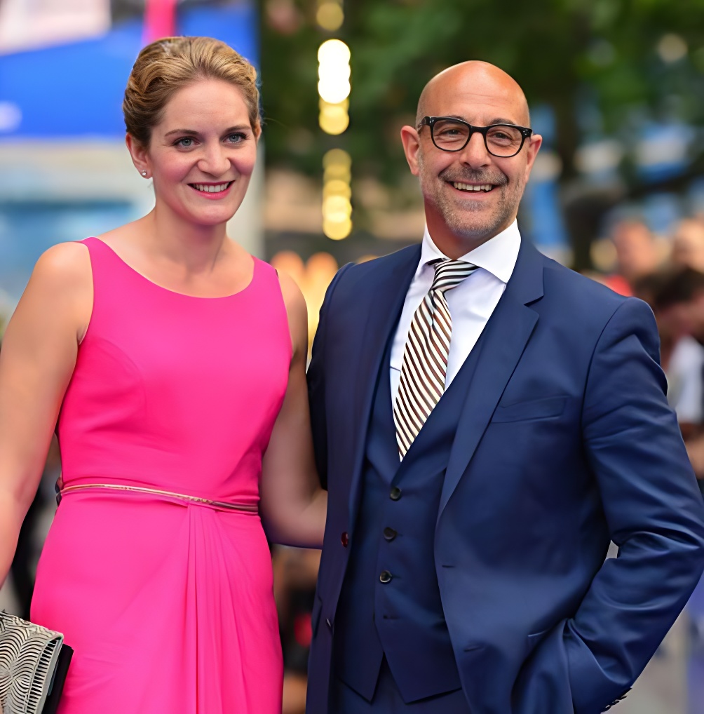 Felicity With Husband Stanley Tucci