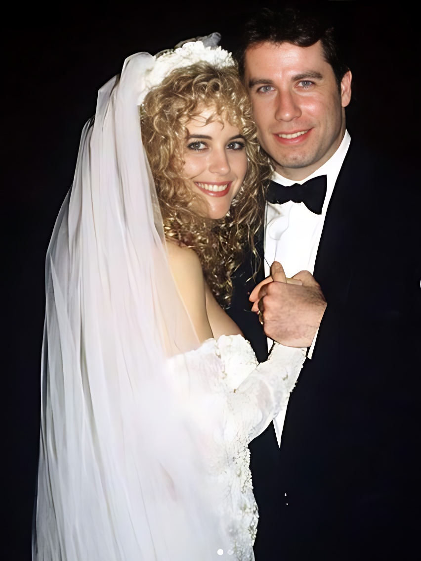 Kelly with husband John Travolta