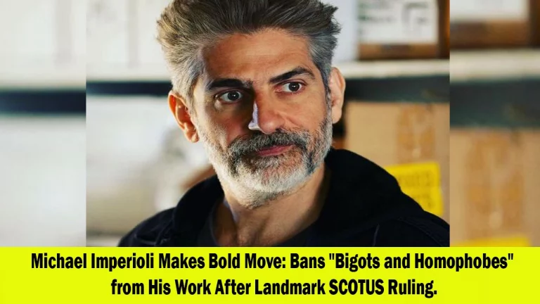 Michael Imperioli Takes a Stand: Forbids “Bigots and Homophobes” from Watching His Work after Anti-LGBTQ+ SCOTUS Ruling