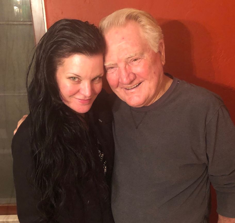Pauley Perrette with her father Paul Perrette