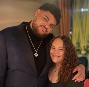 Darnell Wright with girlfriend Kaelyn Creasy