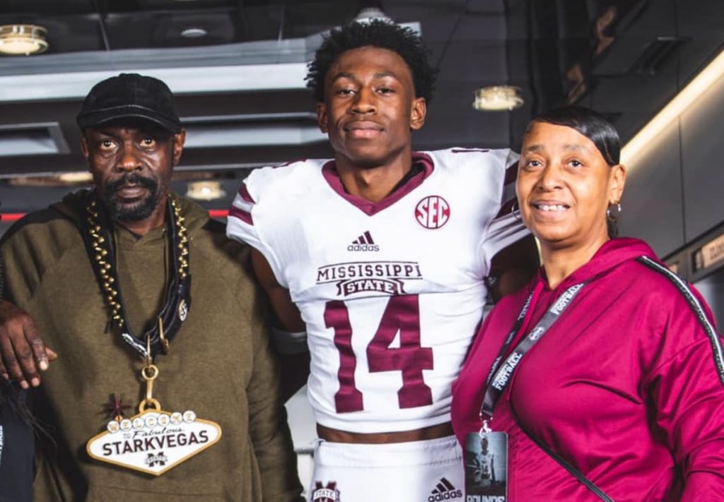 Emmanuel Forbes with his parents