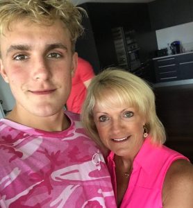 Jake paul with his mother Pam Stepnick
