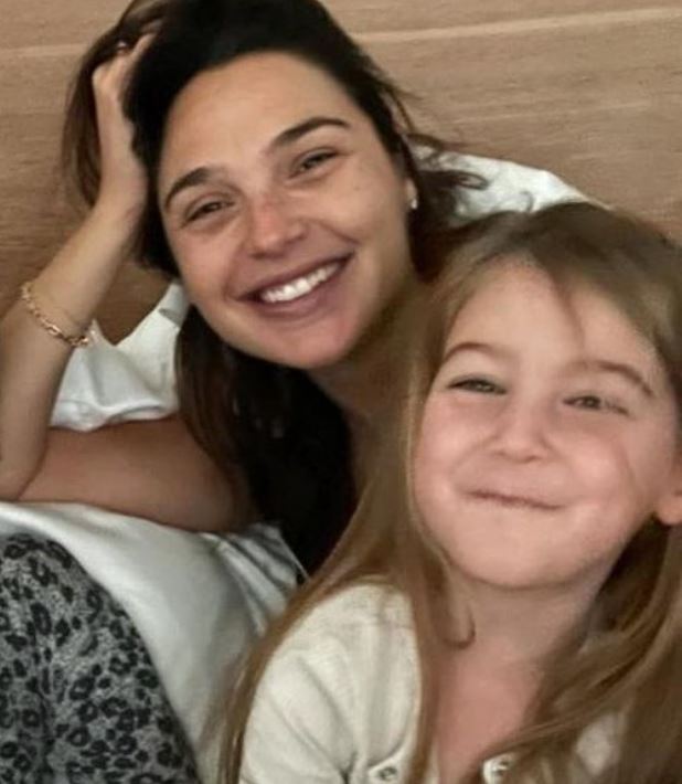 Gal gadot with her second daughter Maya Versano