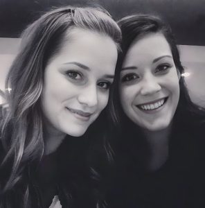 Kathryn Dean Lail with sister Elizabeth Lail