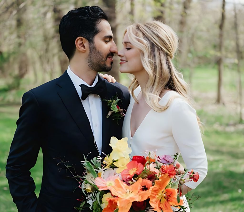 Nieku Manshadi And Elizabeth Lail Wedding Image