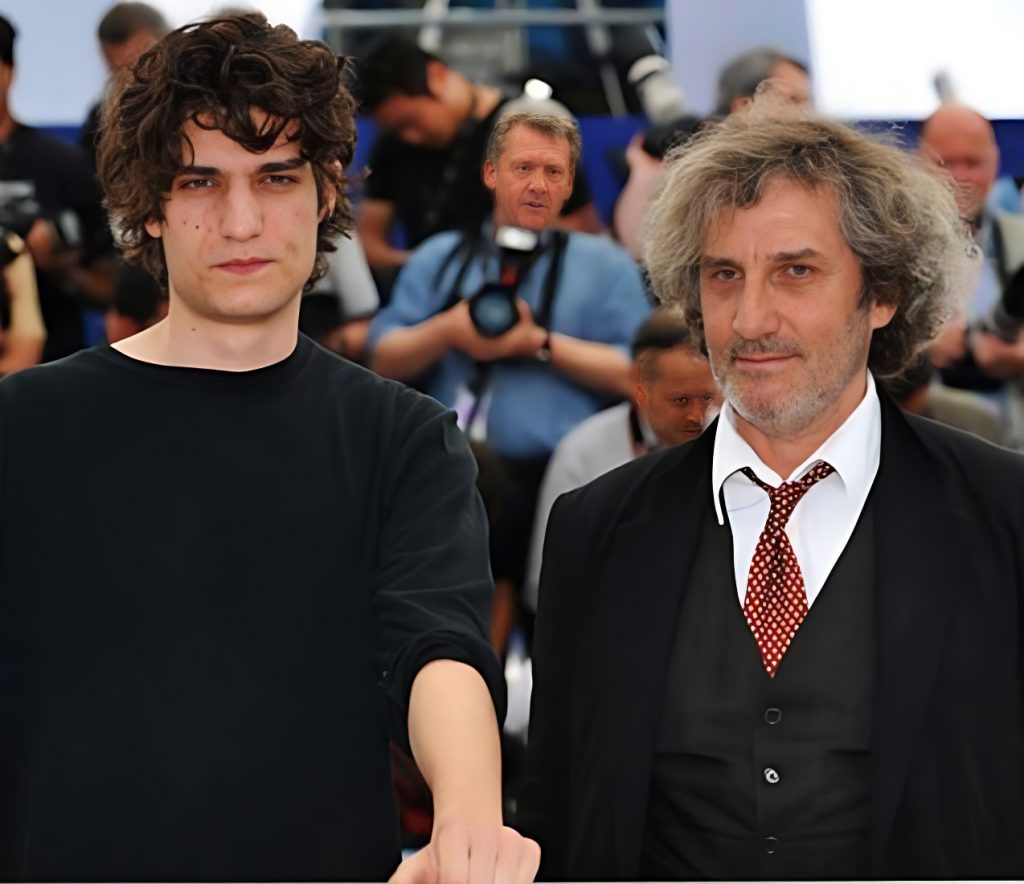 Philippe Garrel with children Louis Garrel