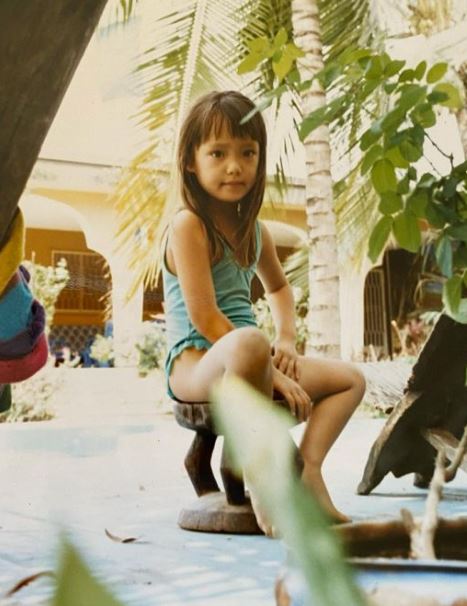 Pom Klementieff childhood photo