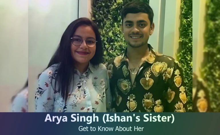 Arya Singh - Ishan Kishan's Sister