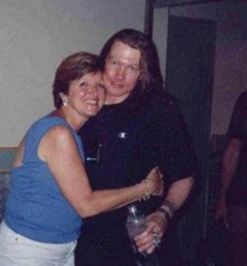 Axl-Rose with his mother Sharon E. Rose