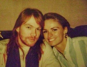 Axl Rose with sister Amy Bailey