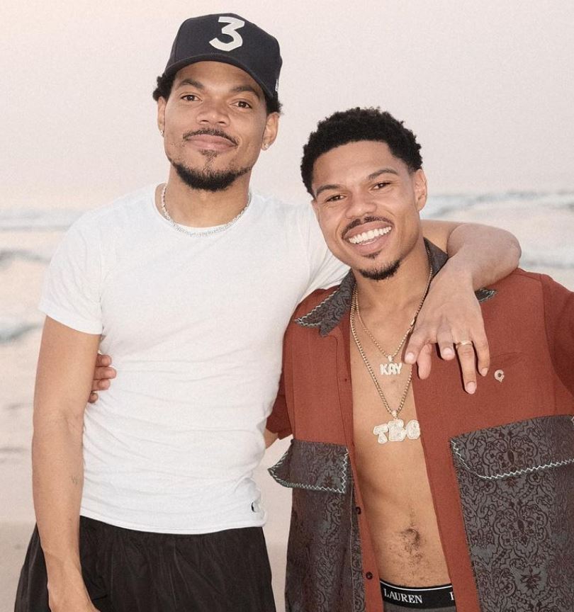 Chance the Rapper with younger brother Taylor Bennett